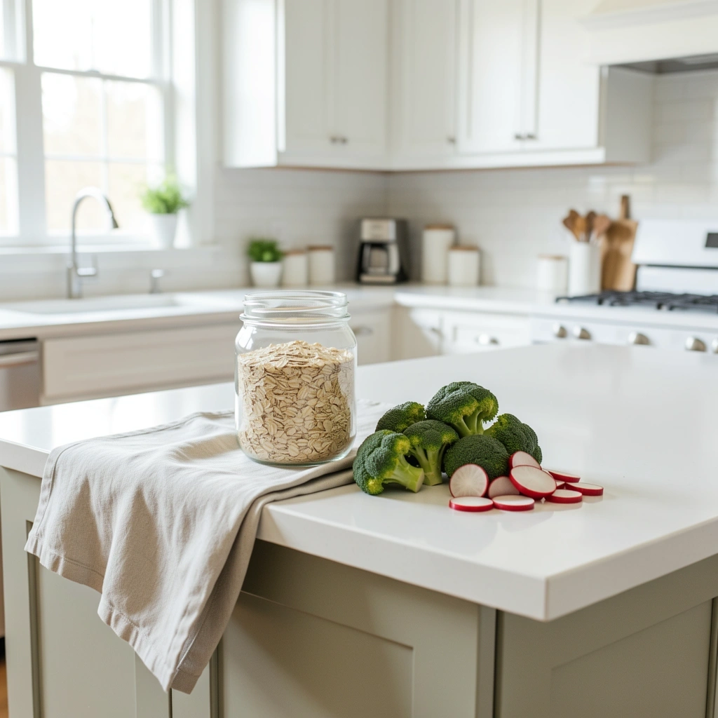 Frisches Gemüse und Vollkornprodukte als Basis gesunder Ernährung